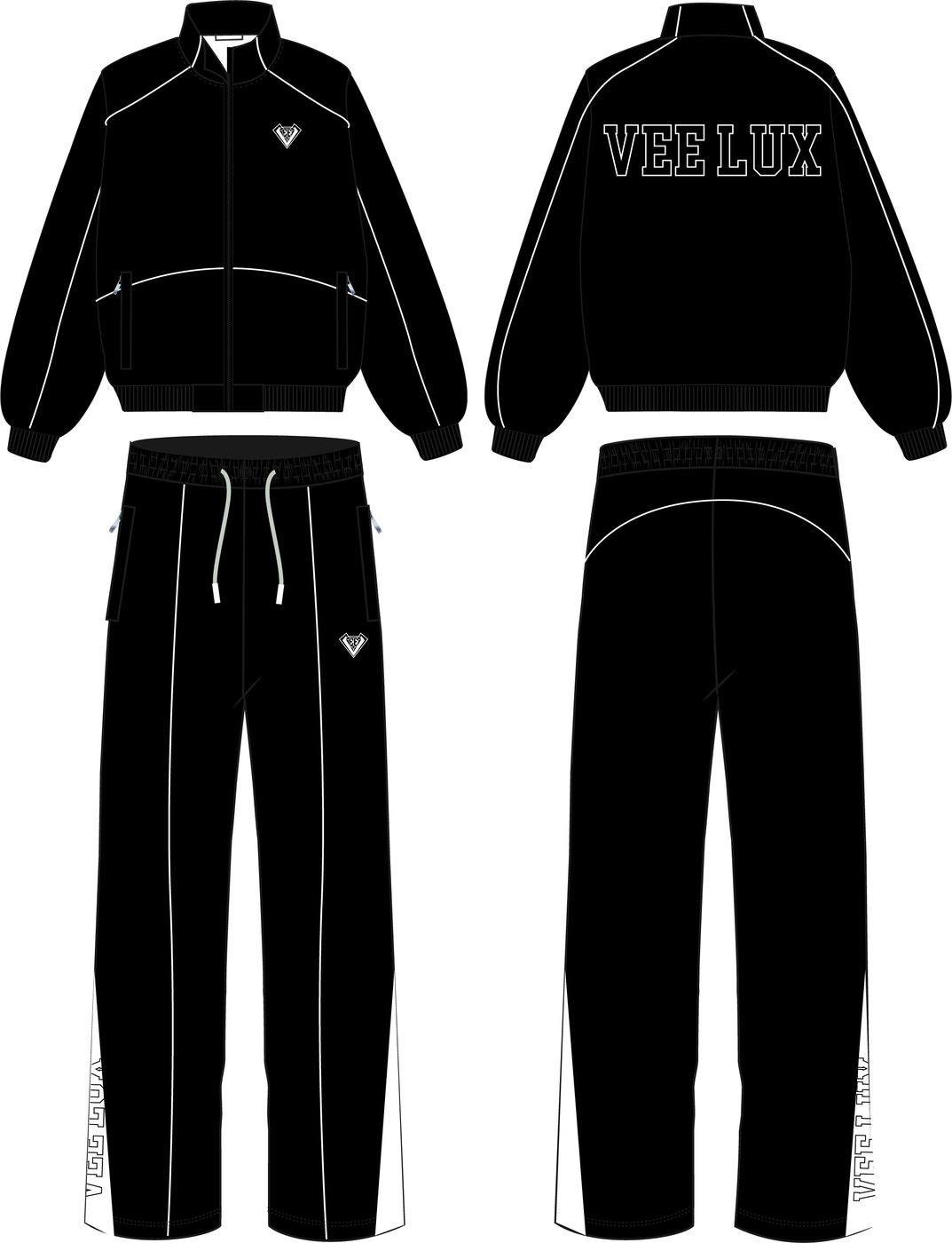 Vee Lux windbreaker suit