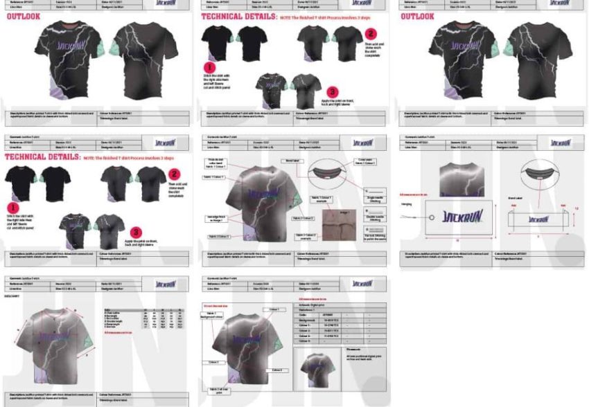 teckpack, design pack,collection, Specification sheet, apparel design, t shirt
